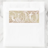 Vintage Fairy Tale Mermaid Art Rechteckiger Aufkleber (Tasche)