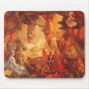 Vintage Fairy Tale The Captive Robin by Fitzgerald Mousepad