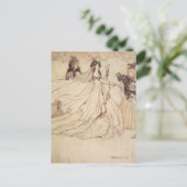 Vintage Fairy Tales, Cinderella by Arthur Rackham Postkarte (Stehend Vorderseite)