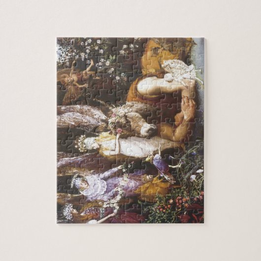 Vintage Fairy Titania und unten Puzzle (Vertikal)