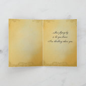 Vintage Fairy und ein Spiderweb Karte (Innenseite)