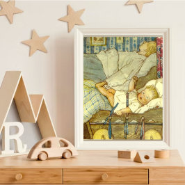 Vintage Fairytale Baby Art Else Wenz Vietor Poster