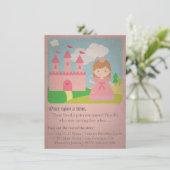 Vintage Fairytale-Prinzessin, Einladung (Stehend Vorderseite)