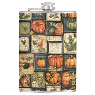 VINTAGE FALL-BRIEFMARKE SIEHT MIT PUMPKINS UND BLÄ FLACHMANN