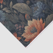 Vintage Fall Farbige Blume Entfärbung Seidenpapier (Ausschnitt)