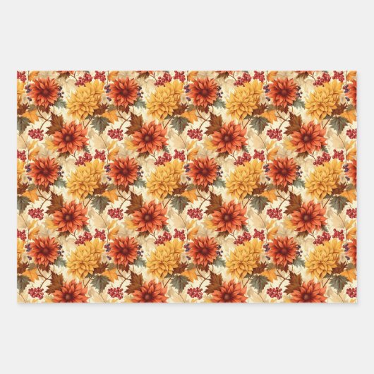 Vintage Fall  Geschenkpapier Set (Vorderseite 3)
