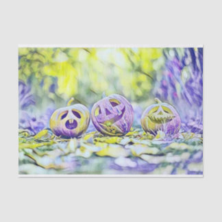 Vintage Fall Kürbis Herbstfarben Aquarell Seidenpapier