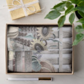 Vintage Fall Kürbis Herbstfarben zeichnend Seidenpapier (Geschenk)