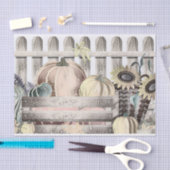 Vintage Fall Kürbis Herbstfarben zeichnend Seidenpapier (Handwerk)