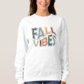 Vintage Fall Vibes-Frau Sweatshirt (Vorderseite)