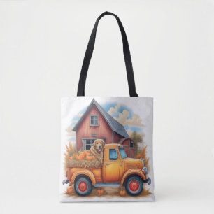 Vintage Fall Vibes, Retro Herbsternte, Herbst, Tasche