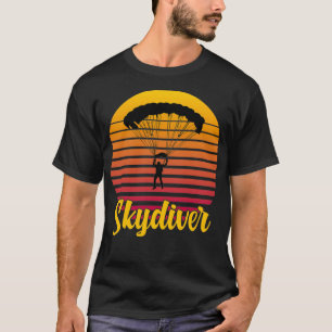Vintage Fallschirmspringen Skydiving Wingsurfing L T-Shirt