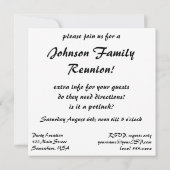 Vintage Familie, Mama mit Kindern, Snacks in der K Einladung (Rückseite)