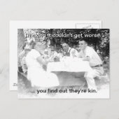 Vintage Familie Picnic Postkarte (Vorne/Hinten)