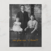 Vintage Familie Postkarte (Vorderseite)