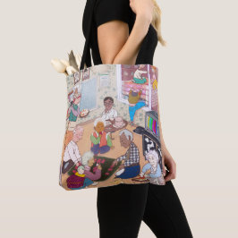 Vintage-Familien-Kunst-Tasche Tasche