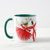 Vintage Familien-WeihnachtsTasse Tasse (Links)
