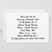 Vintage Familien-Wiedersehen-Sommersun-Dame Einladung (Rückseite)