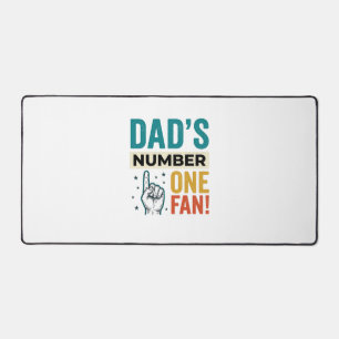 Vintage-Familiendesign: Papas größter Fan_1 Schreibtischunterlage