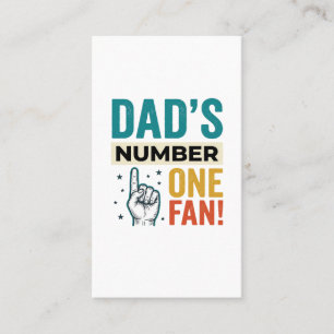 Vintage-Familiendesign: Papas größter Fan_1 Visitenkarte