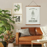 Vintage-Familienname Lager Baum Familie