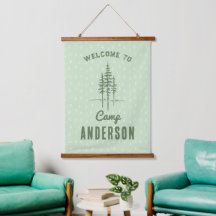 Vintage-Familienname Lager Baum
