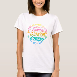 Vintage Familienreise Matching Sommerurlaub Strand T-Shirt