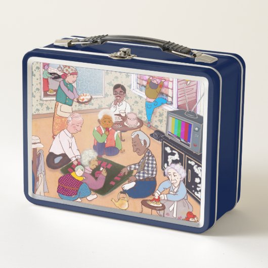 Vintage Family Art Lunch Box (Vorderseite)