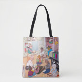 Vintage Family Art Tote Bag Tasche (Vorderseite)