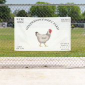 vintage Family Chicken Farm Business Banner (Insitu)