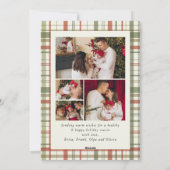 Vintage Family Five Fotos Weihnachten (Rückseite)