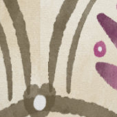Vintage Fan Palm Watercolor Pattern Tapete (Naht)