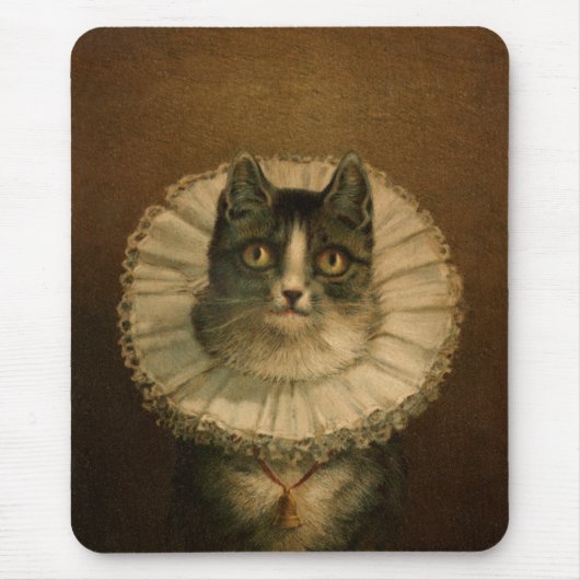 Vintage Fancy Katzenmauspad Mousepad (Vorne)
