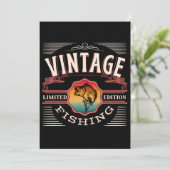 VINTAGE FANGBESCHRÄNKTE AUSFÜHRUNG EINLADUNG (Stehend Vorderseite)