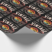 VINTAGE FANGBESCHRÄNKTE AUSFÜHRUNG GESCHENKPAPIER (Ecke)