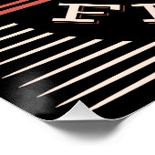 VINTAGE FANGBESCHRÄNKTE AUSFÜHRUNG POSTER (Ecke)