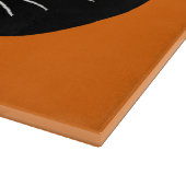 Vintage Fangzähne für Schwarze Katze im klassische Schneidebrett (Ecke)