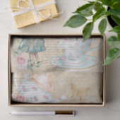 Vintage Fantasie Alice im Wunderland Decoupage Seidenpapier (Geschenk)