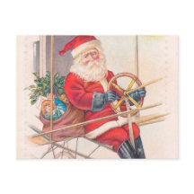 Vintage Fantasie der Santa Airship