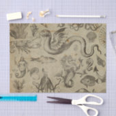 Vintage Fantasie Meerjungfrau Wesen Seidenpapier (Handwerk)