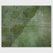 Vintage Fantasievorstellung und Typografie Geschenkpapier (Flach)