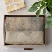 Vintage Fantasiewelt mit Kronendekoupage Seidenpapier (Geschenk)