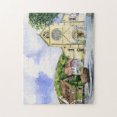 Vintage Fantastische Bergwelten Puzzle (Vertikal)