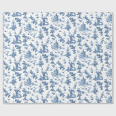 Vintage Fantastische Springbrunnen und Bäume toilb Geschenkpapier (Flach)