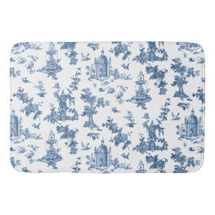 Vintage Fantastische Springbrunnen und Bäume Toile Badematte