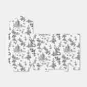 Vintage Fantastische Springbrunnen und Bäume Toile Geschenkschachtel (Ungefaltet)