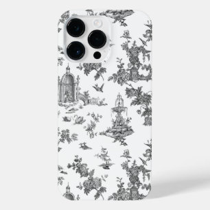 Vintage Fantastische Springbrunnen und Bäume Toile iPhone 14 Pro Max Hülle