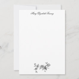 Vintage Fantastische Springbrunnen und Bäume Toile Mitteilungskarte