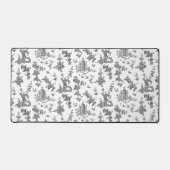 Vintage Fantastische Springbrunnen und Bäume Toile Schreibtischunterlage (Vorderseite)