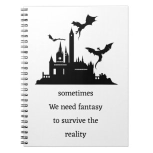 Vintage Fantasy Drache Notizblock